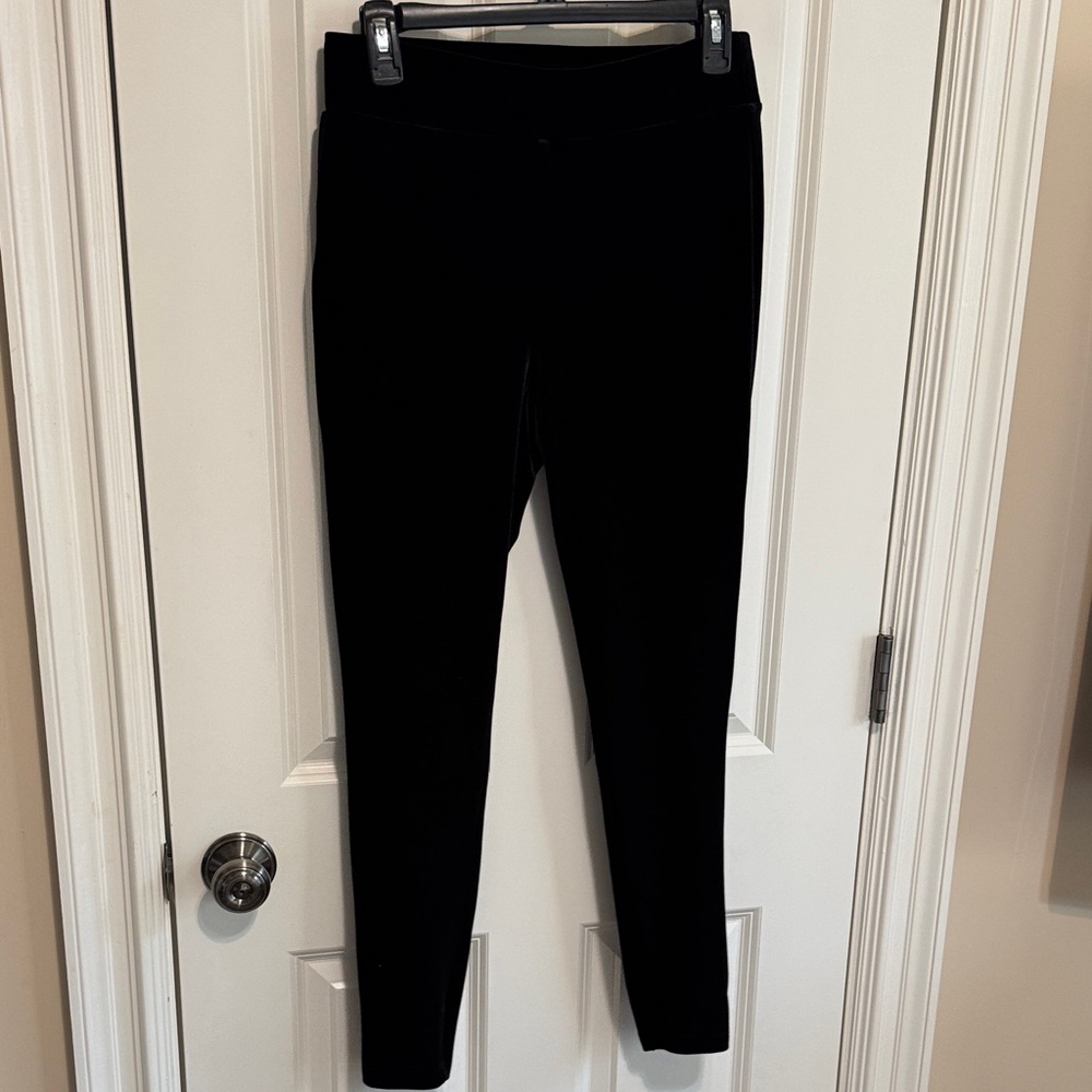 LOFT Black Velvet Pants small